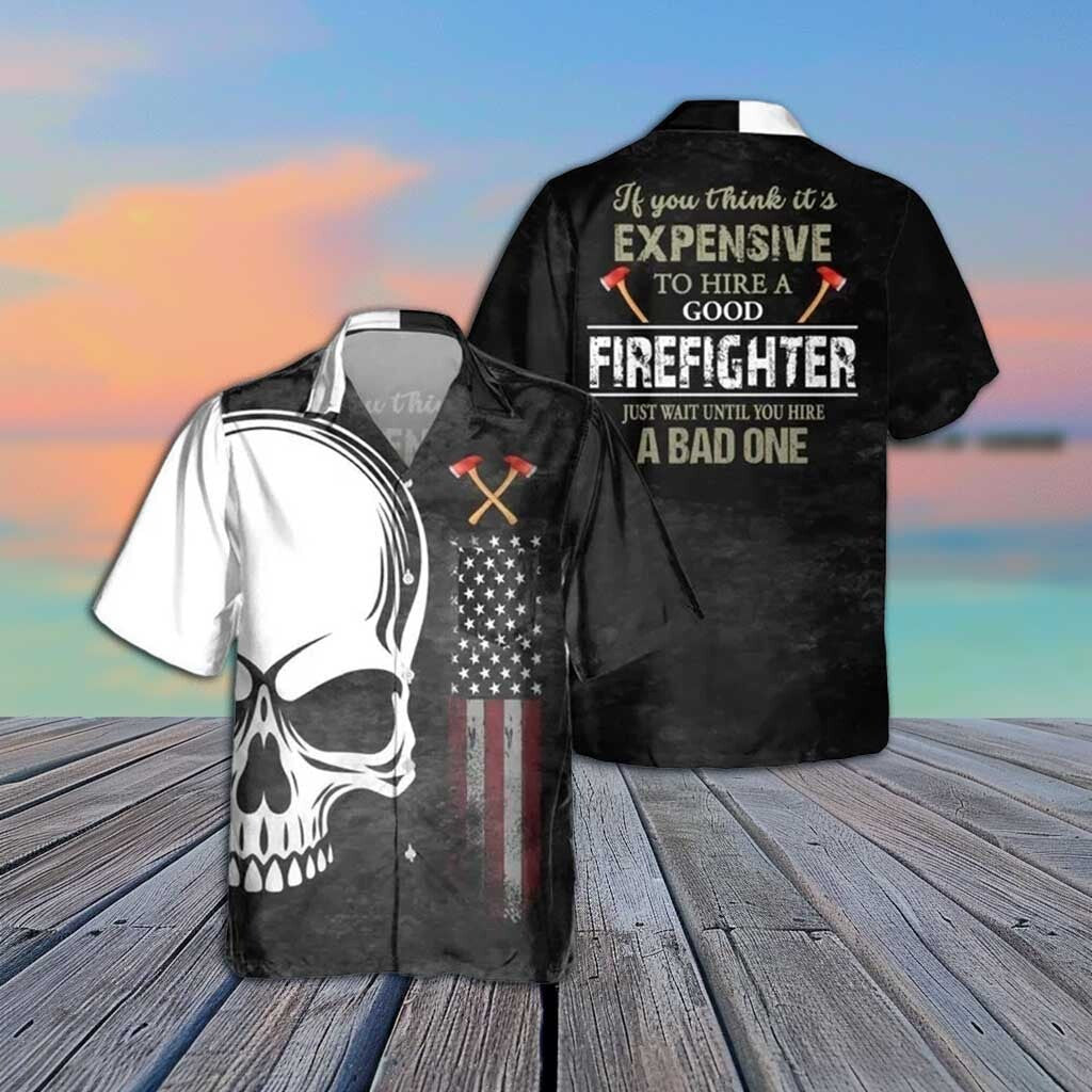 Awesome Firefighter- AOP Pocket Hawaiian Shirt - grunx260804-0122