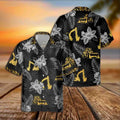 Awesome Heavy Equipment Operator - AOP Pocket Hawaiian Shirt - grunx260804-0173
