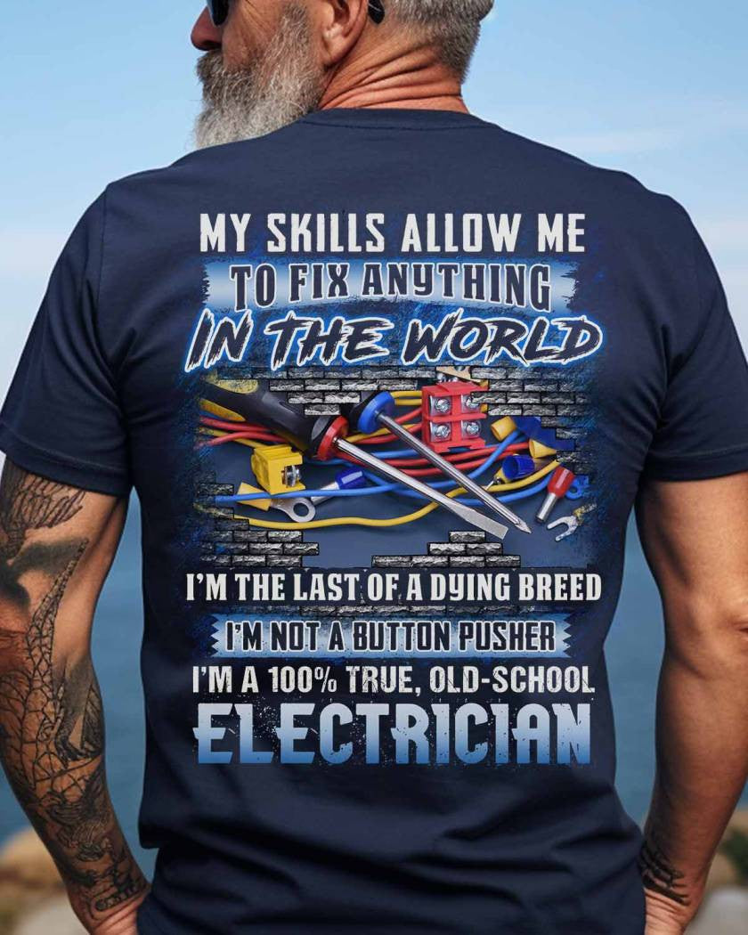 Awesome Electrician-T-shirt - grunx260804-0075