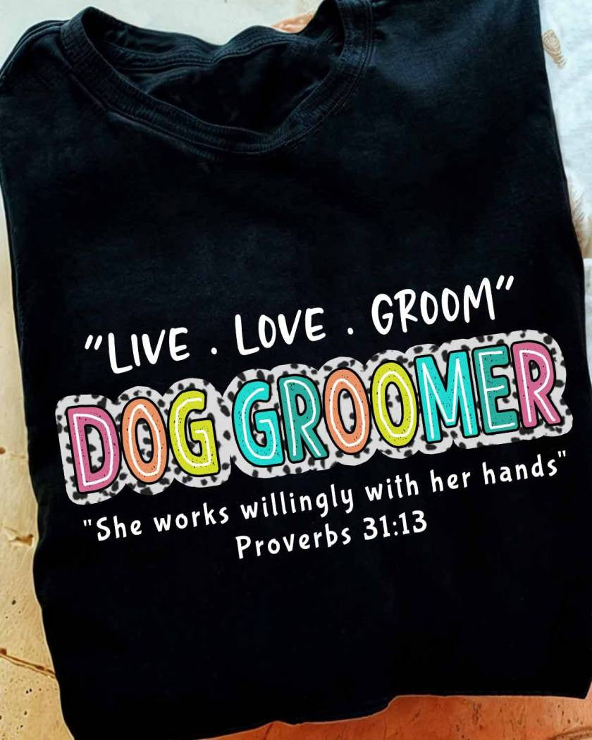 Awesome Dog Groomer-T-shirt - grunx260804-0032