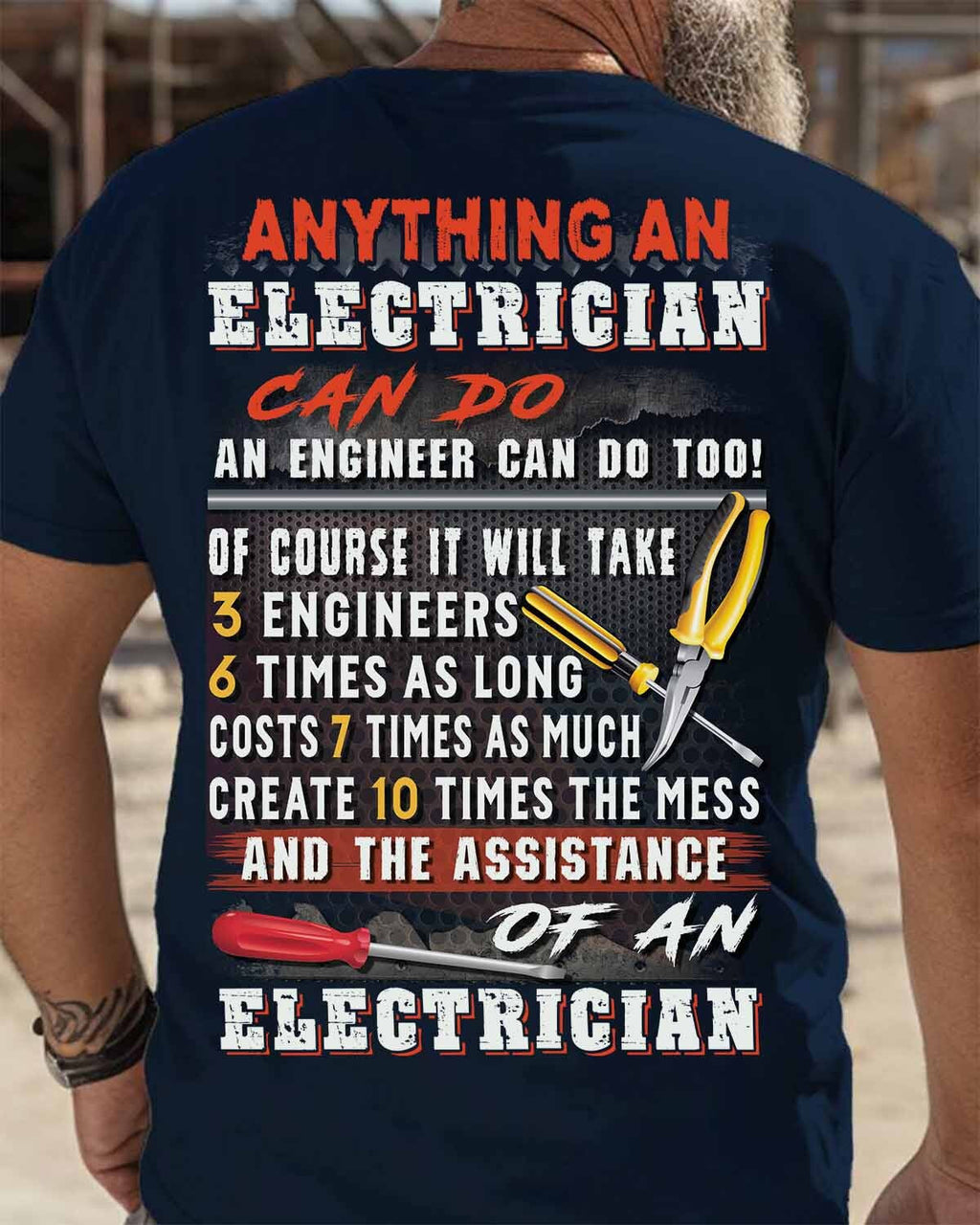 Awesome Electrician-T-shirt - grunx260804-0076
