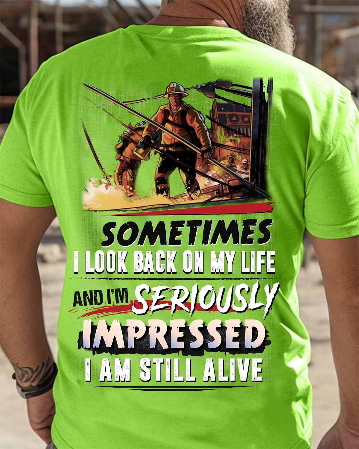 Awesome Firefighter-T-shirt - grunx260804-0150
