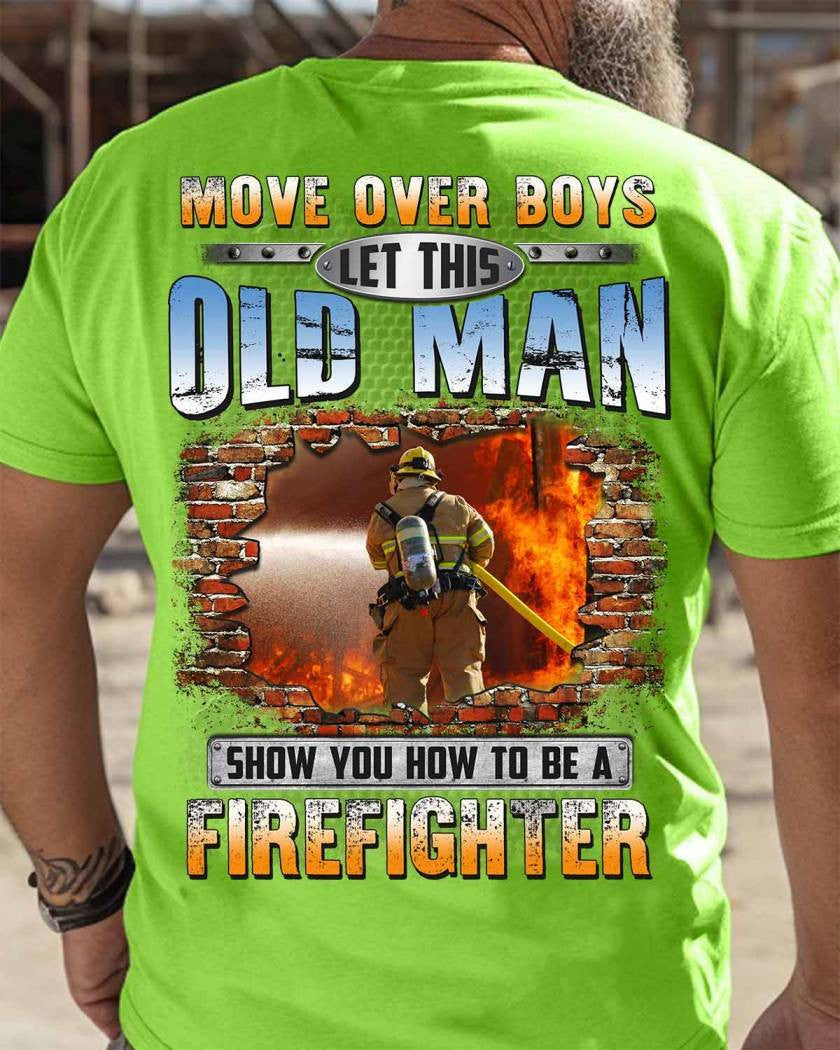 Awesome Firefighter-T-shirt - grunx260804-0151