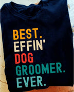 Awesome Dog Groomer-T-shirt - grunx260804-0036