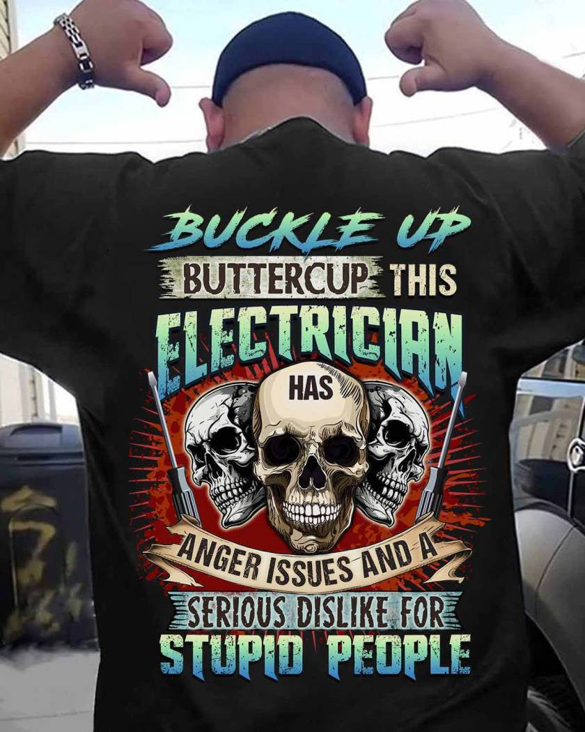 Awesome Electrician-T-shirt - grunx260804-0071