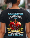 Awesome Caregiver Remember Gold -T-shirt-#F060824GODHS6BCAREZ4