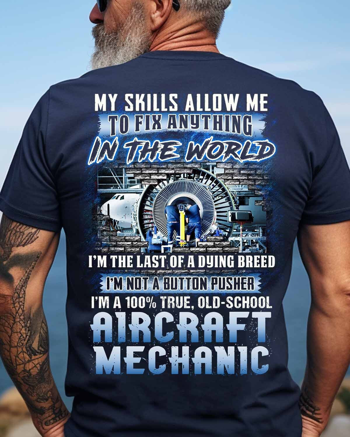 Awesome Aircraft Mechanic-T-shirt - grunx260804-0236