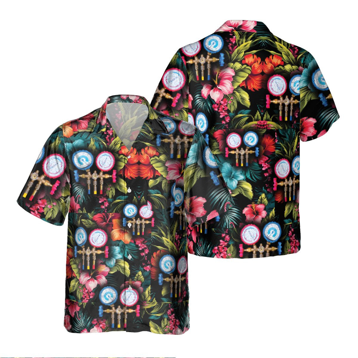 Awesome HVAC Tech- AOP Pocket Hawaiian Shirt - grunx260804-0217