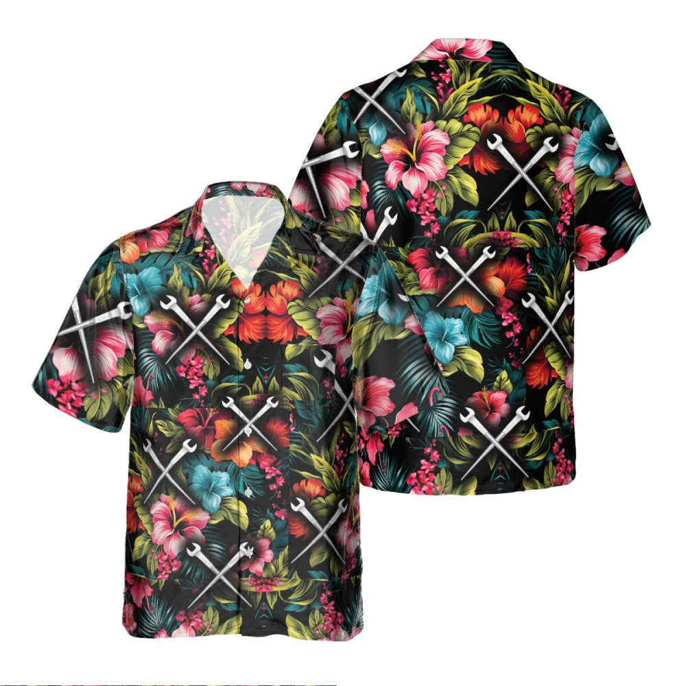 Awesome Ironworker- AOP Pocket Hawaiian Shirt - grunx260804-0266