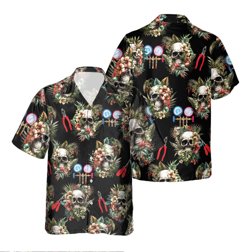 Awesome HVAC Tech- AOP Pocket Hawaiian Shirt - grunx260804-0215