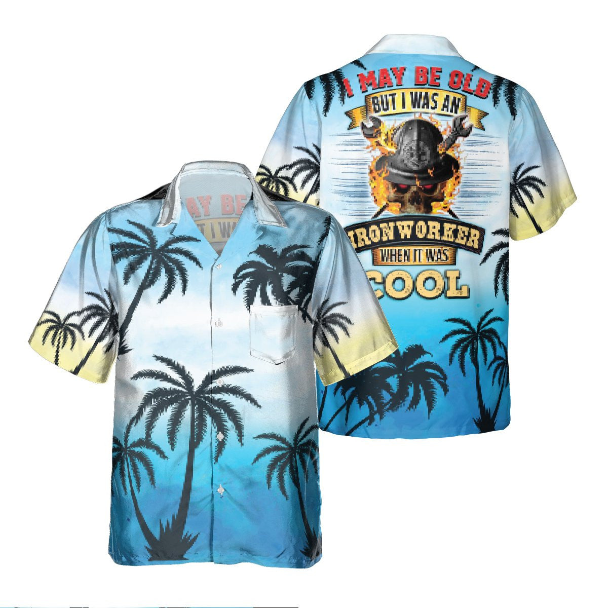 Awesome Ironworker- AOP Pocket Hawaiian Shirt - grunx260804-0282