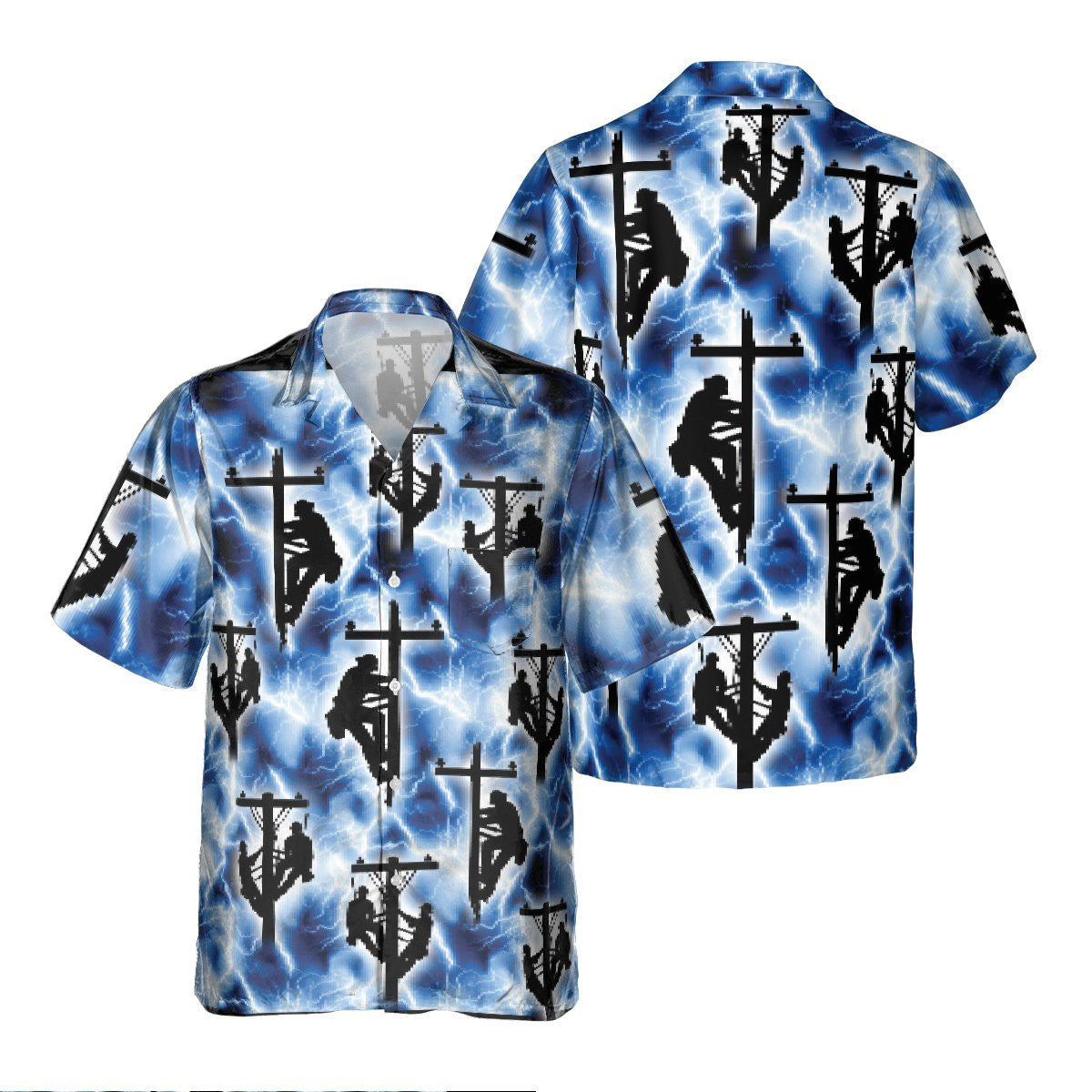 Awesome Lineman- AOP Pocket Hawaiian Shirt - grunx260804-0320