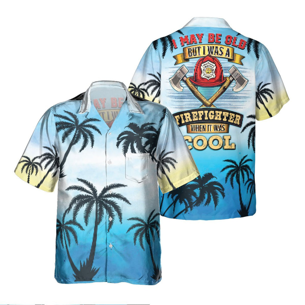 Awesome Firefighter- AOP Pocket Hawaiian Shirt - grunx260804-0130