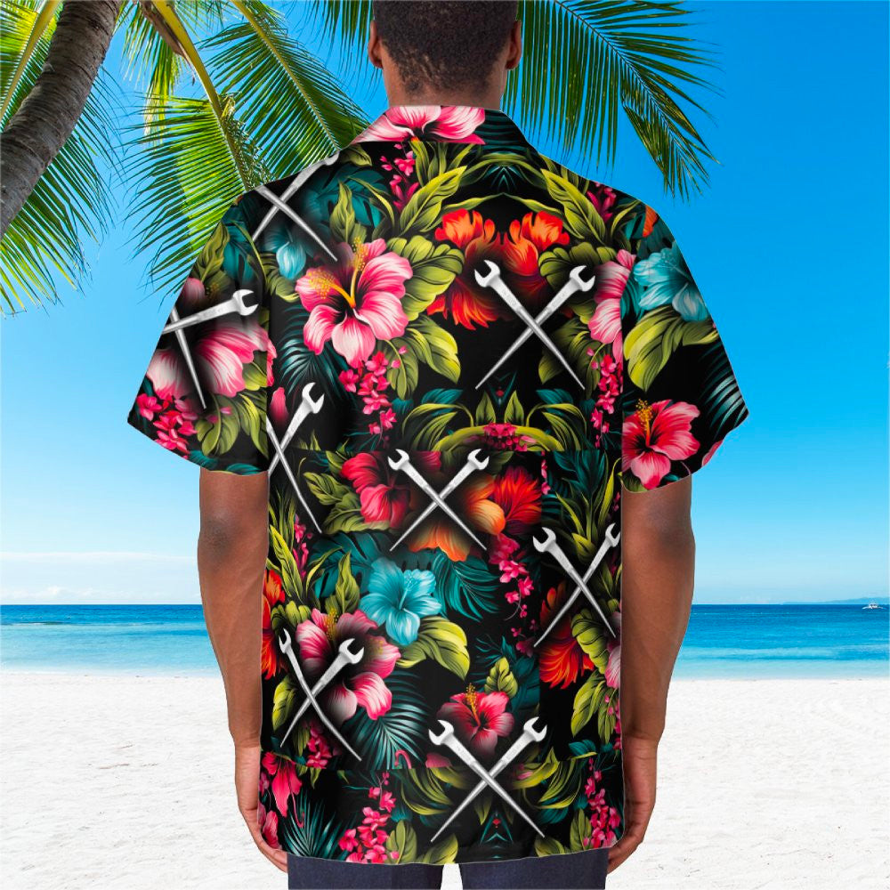Awesome Ironworker- AOP Pocket Hawaiian Shirt - grunx260804-0266