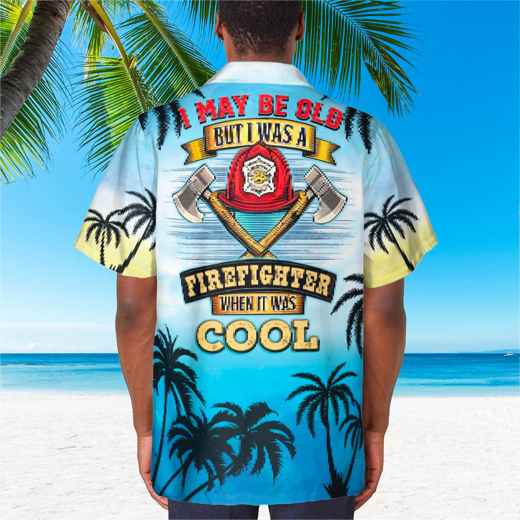 Awesome Firefighter- AOP Pocket Hawaiian Shirt - grunx260804-0130