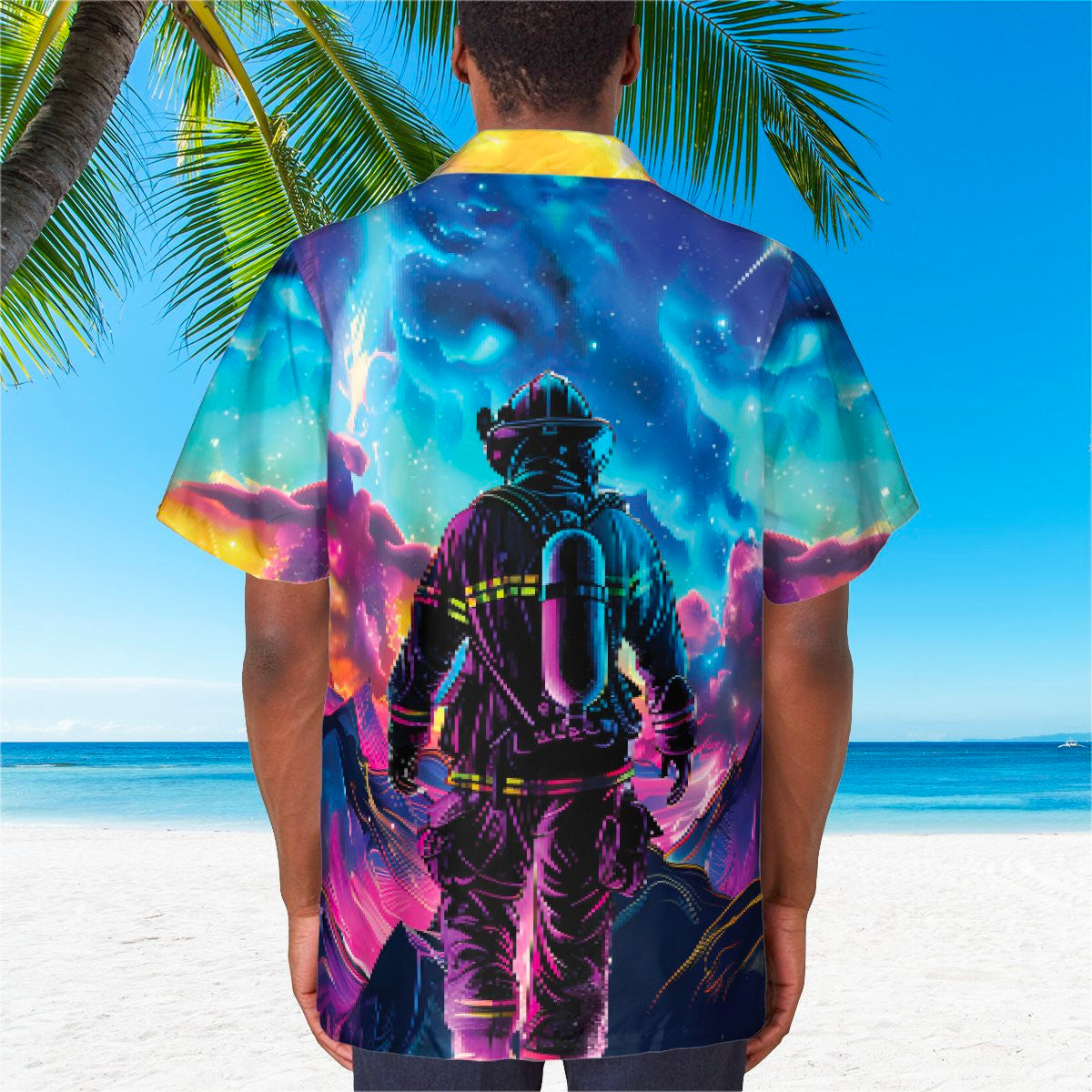 Awesome Firefighter- AOP Pocket Hawaiian Shirt - grunx260804-0120