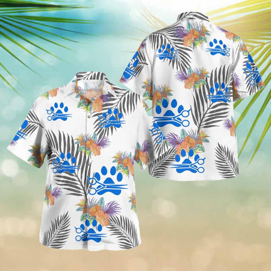 Awesome Dog Groomer-AOP Hawaii Shirt - grunx260804-0029