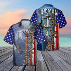 Awesome Lineman- AOP Pocket Hawaiian Shirt - grunx260804-0335