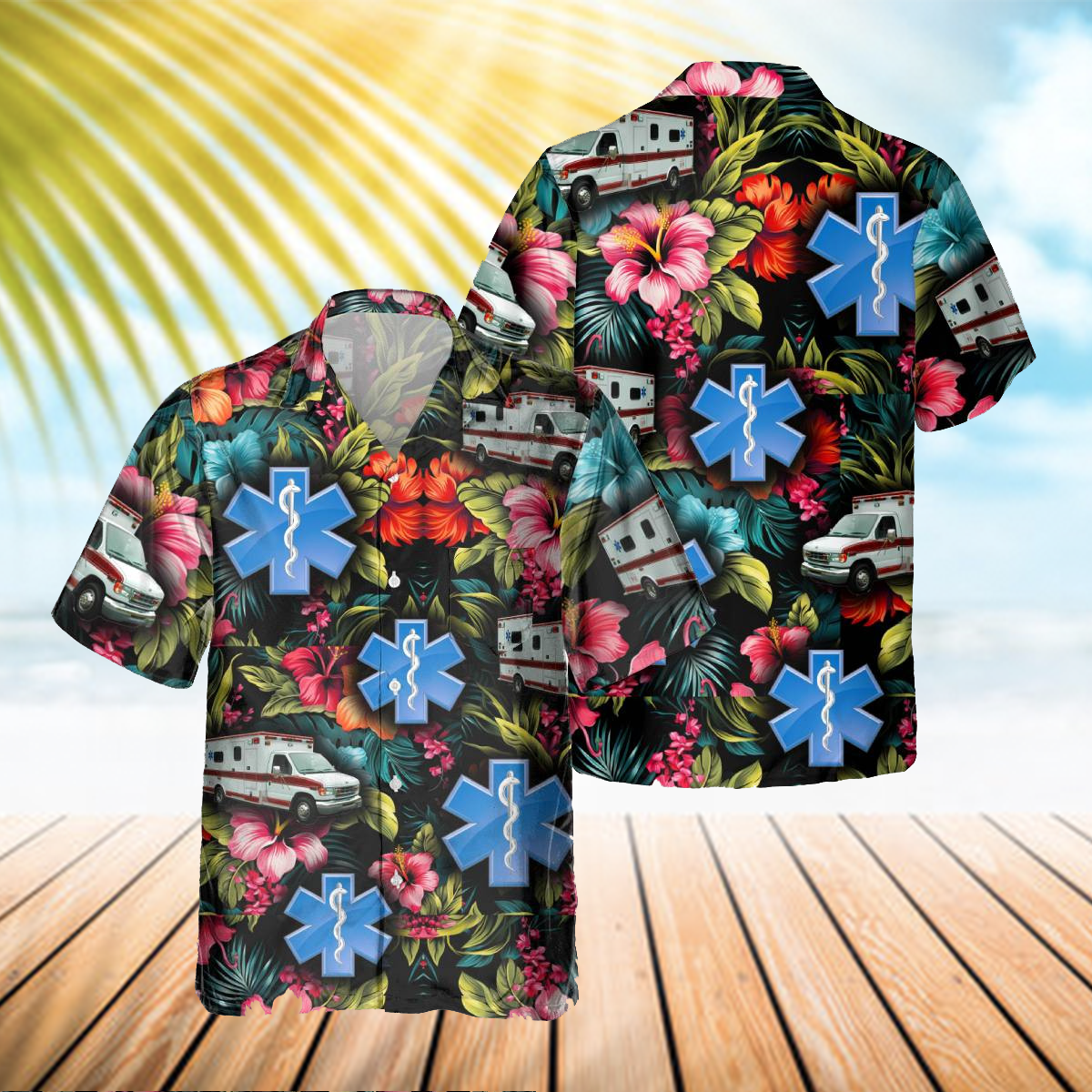 Awesome EMT- AOP Pocket Hawaiian Shirt - grunx260804-0095
