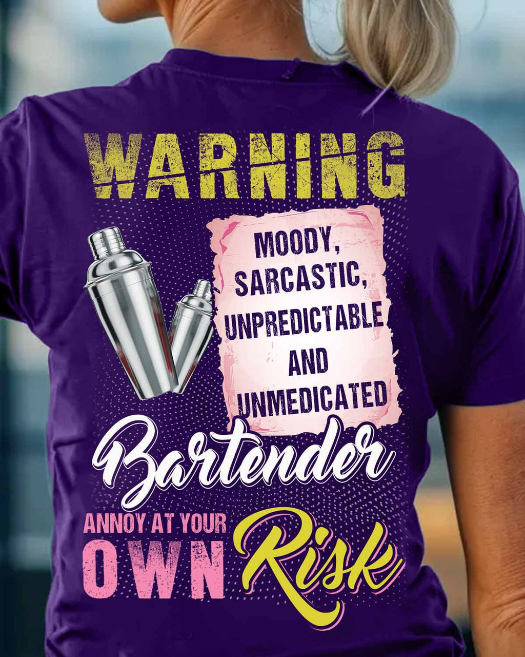 Awesome Bartender annoy at your own risk-T-shirt - grunx260804-0238