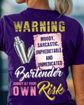 Awesome Bartender annoy at your own risk-T-shirt - grunx260804-0238