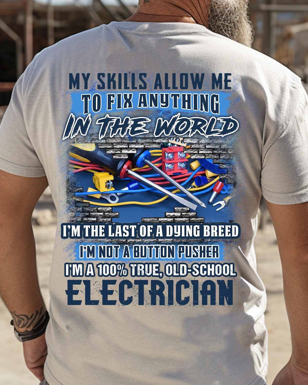 Awesome Electrician-T-shirt - grunx260804-0083