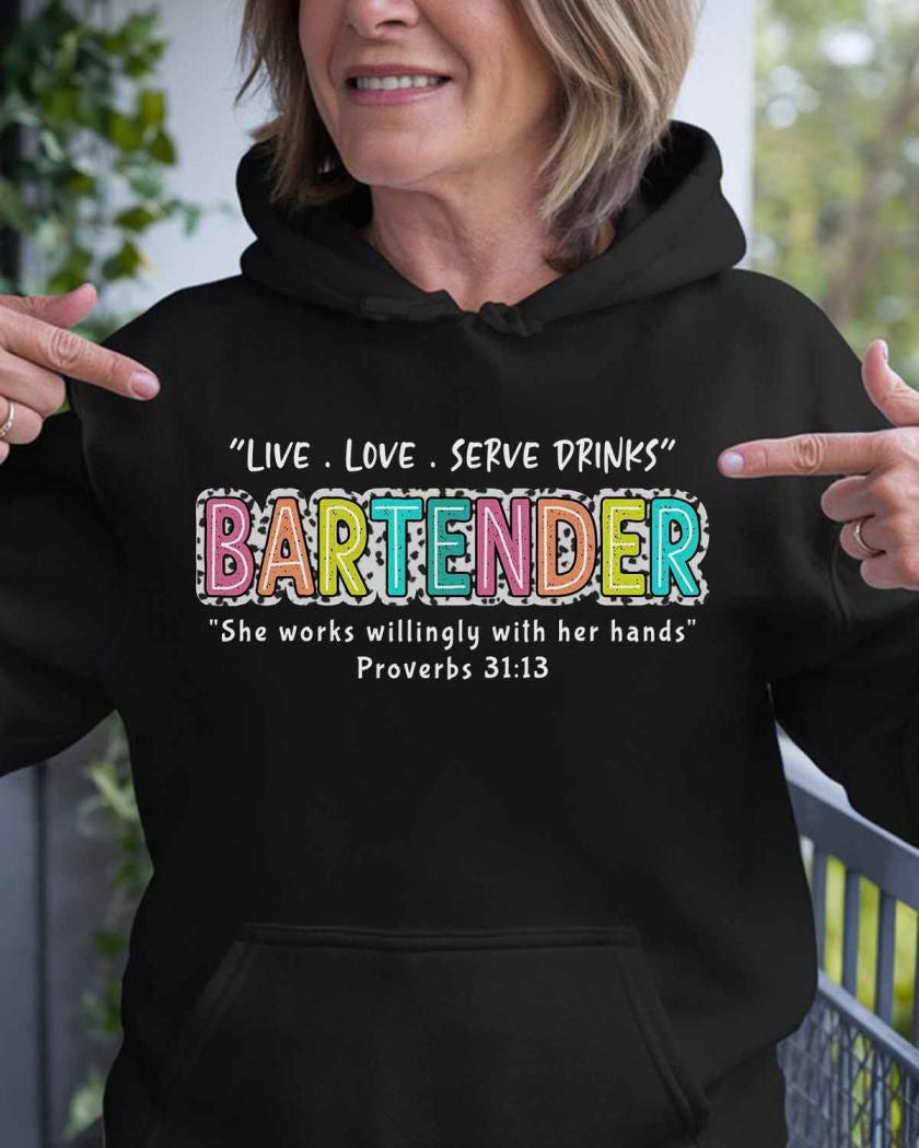 Awesome Bartender-Hoodie - grunx260804-0246