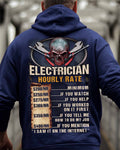 Awesome Electrician Hourly Rate-Hoodie - grunx260804-0060