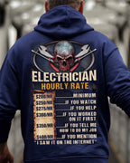 Awesome Electrician Hourly Rate-Hoodie - grunx260804-0060