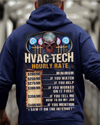 Awesome HVAC Tech Hourly Rate-Hoodie - grunx260804-0235