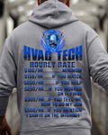Awesome HVAC Tech Hourly Rate-Hoodie - grunx260804-0236