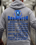 Awesome Carpenter Hourly Rate-Hoodie-#M191024HORLY9BCARPZ8