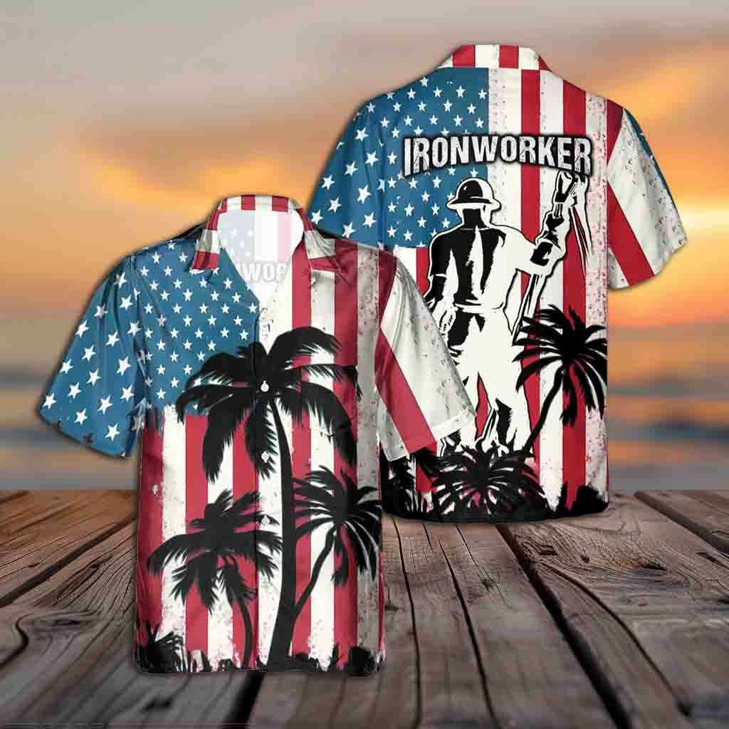 Awesome Ironworker- AOP Pocket Hawaiian Shirt - grunx260804-0276