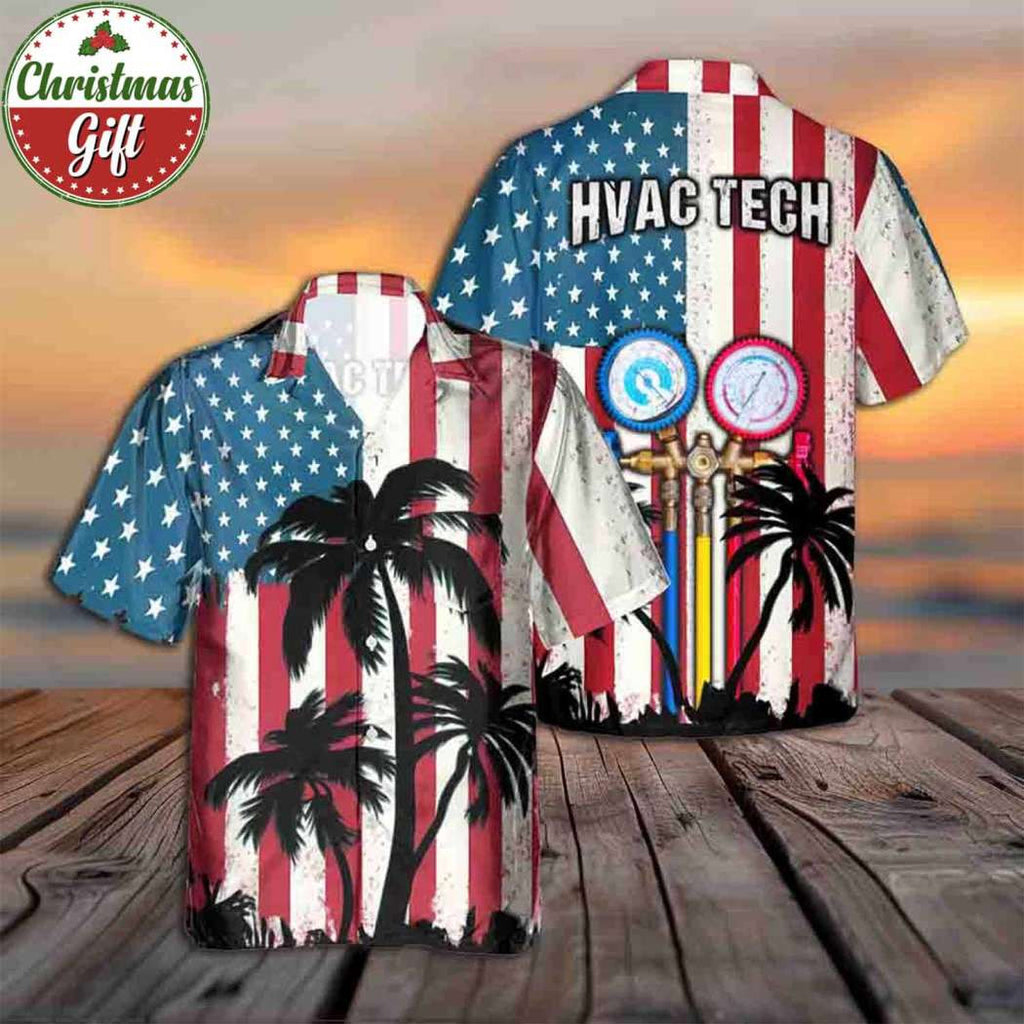 Awesome HVAC Tech- AOP Pocket Hawaiian Shirt - grunx260804-0214