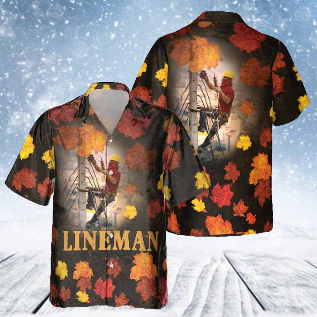 Awesome Lineman- AOP Pocket Hawaiian Shirt - grunx260804-0329