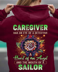 Awesome Caregiver a heart of an angel -Hoodie-#F121124SAINT1XCAREZ4