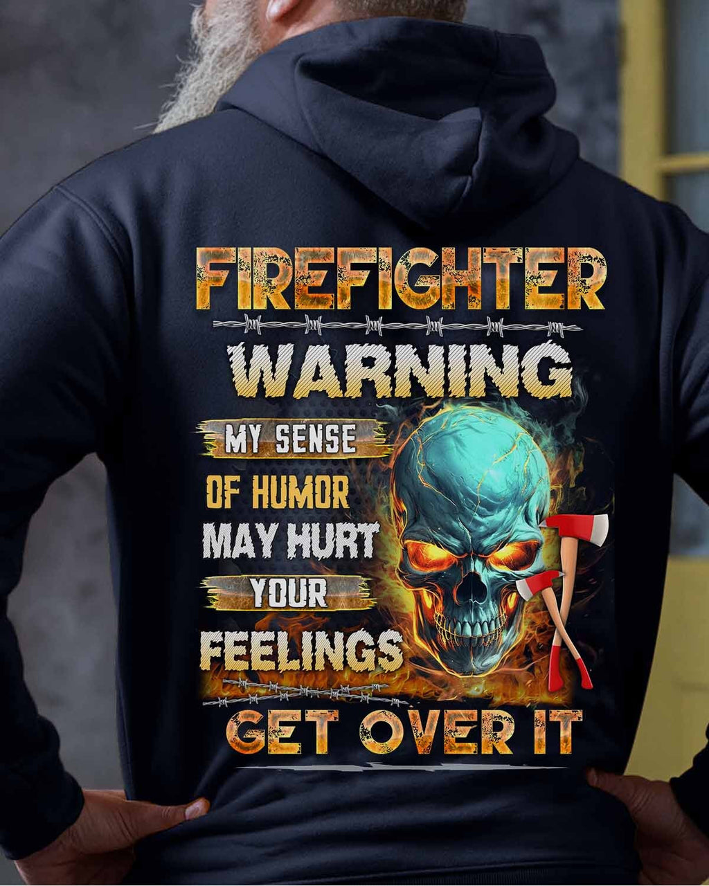 Awesome Firefighter-Hoodie - grunx260804-0136