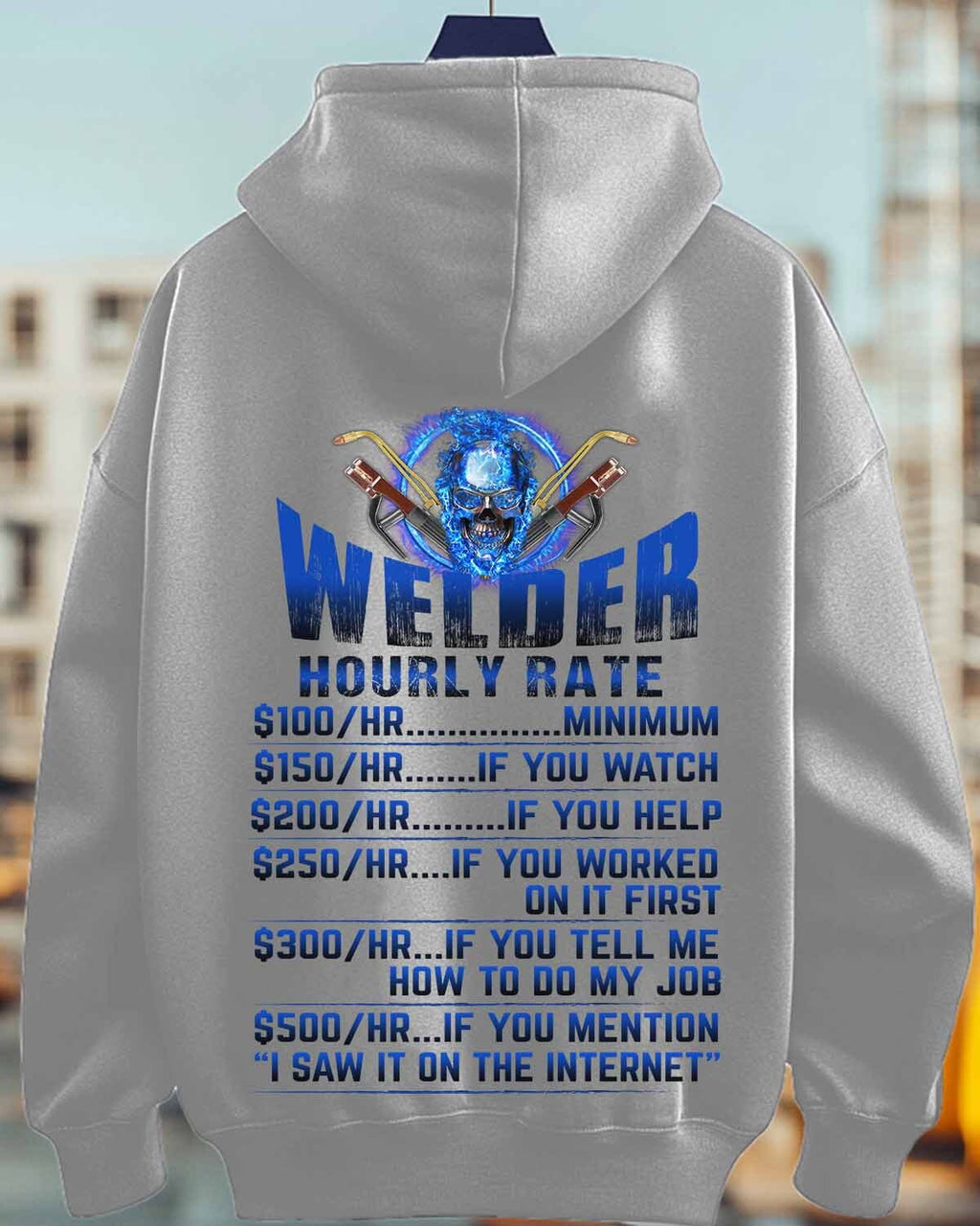Awesome Hourly Welder Rate-Hoodie - grunx260804-0193