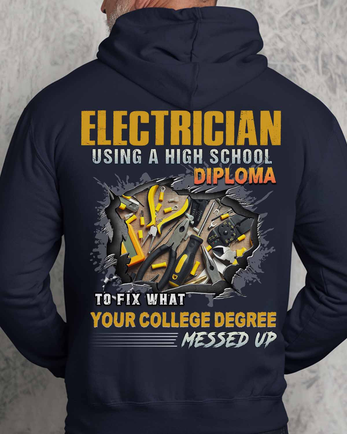 Awesome Electrician-Hoodie - grunx260804-0042