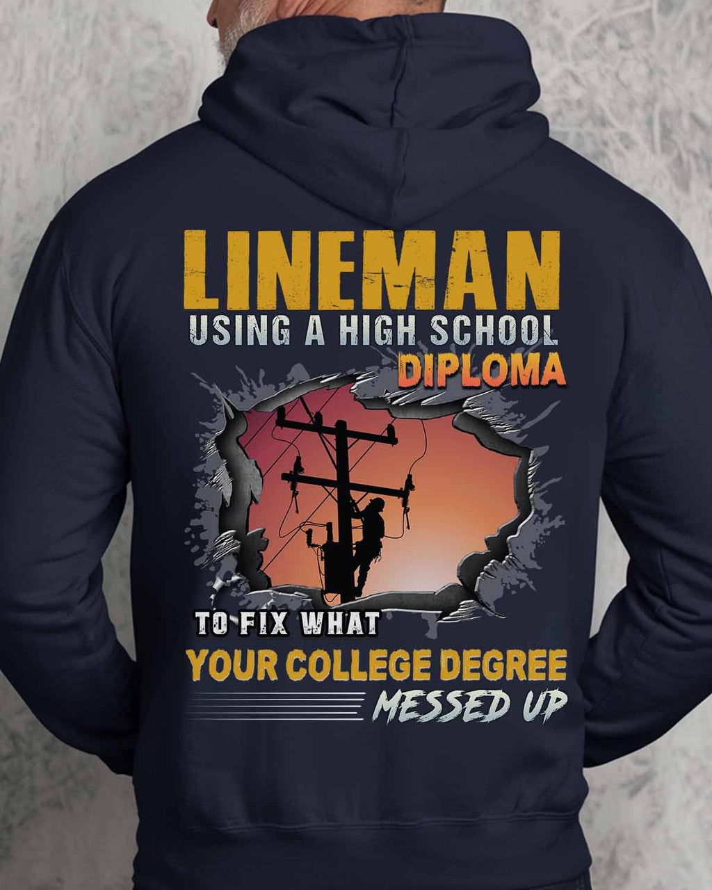 Awesome Lineman-Hoodie - grunx260804-0341
