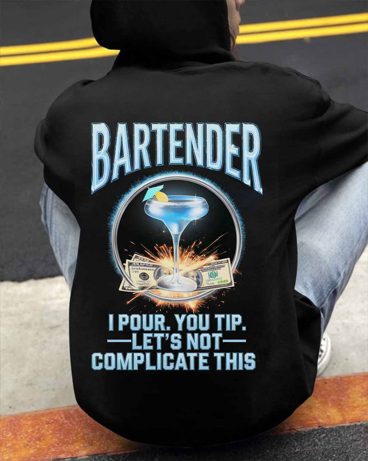 Awesome Bartender -Hoodie - grunx260804-0243