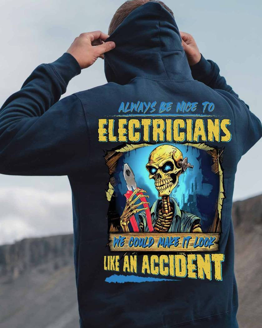 Always be nice to Electricians-Hoodie - grunx260804-0107