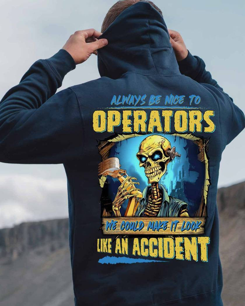 Always be nice to Operators-Hoodie - grunx260804-0116