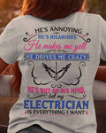 Awesome Electrician's Lady-T-Shirt - grunx260804-0067