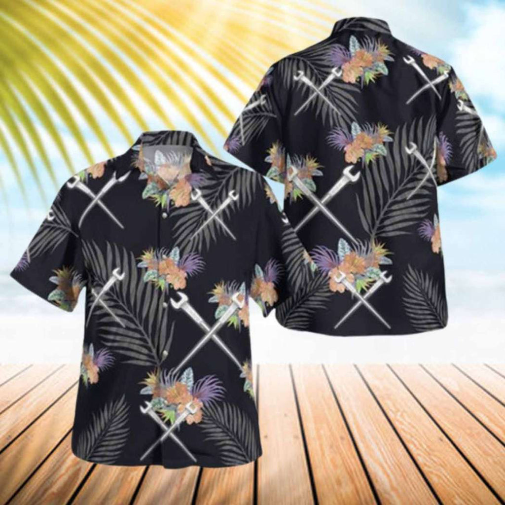 Awesome Ironworker - AOP Hawaiian Shirt - grunx260804-0263