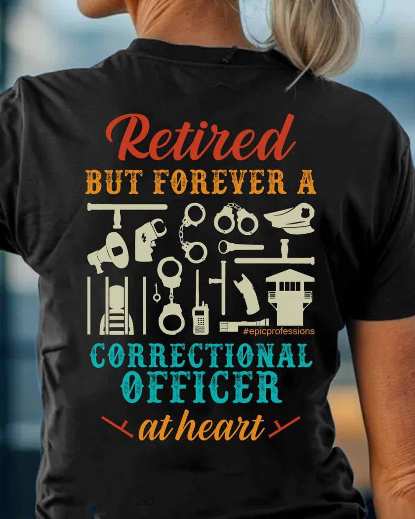 Forever A CO - Retired Correctional Officer Heart T-Shirt, Hoodie & More - grunx260804-0228