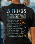 5 Things You Should Know About This Correctional Officer - Funny Design T-Shirt, Hoodie & More - grunx260804-0056
