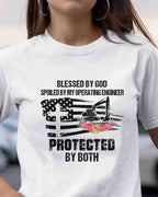 Blessed By God Protected By My Operating Engineer T-Shirt Hoodie & More - grunx260804-0181