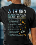 5 Things About Her - Aircraft Mechanic Female Quote T-Shirt, Hoodie & More - grunx260804-0054
