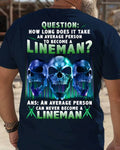 An Average Person Can't Be A Lineman - Skull Design T-Shirt, Hoodie & More - grunx260804-0157